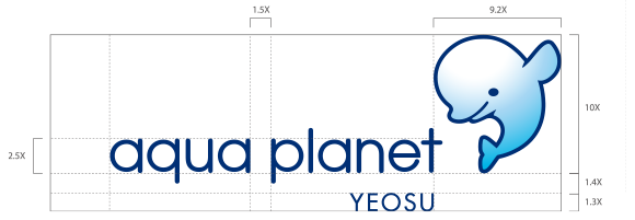 aquaplanet yeosu 로고 좌우조합형 기본형