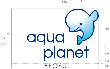 aquaplanet yeosu 로고 상하조합형 기본형